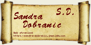 Sandra Dobranić vizit kartica
